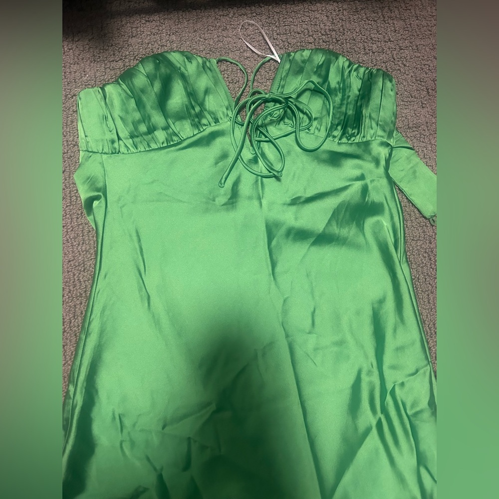 Princess Polly green mini dress